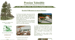 Desktop Screenshot of pension-talmuehle.de